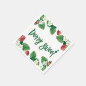 Summer Strawberry Baby Dusche Serviette (Ecke)