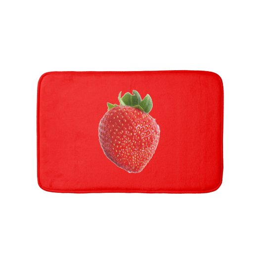 Summer Strawberry Badematte (Vorderseite)