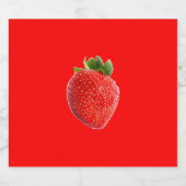 Summer Strawberry Bierflaschenetikett (Einzelnes Label)