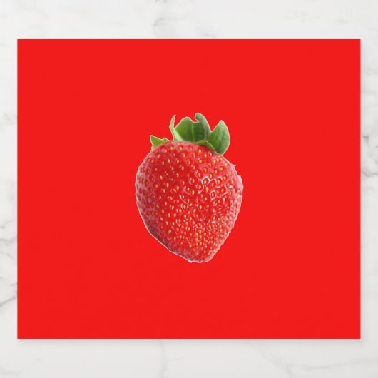 Summer Strawberry Bierflaschenetikett (Einzelnes Label)