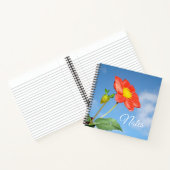 Summer Strawberry Blossom Personalisiert Notizblock (Innenseite)