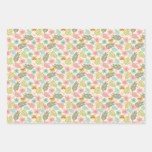 Summer Strawberry Blume Tropical Blätter (Vorderseite 2)