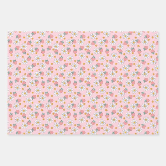 Summer Strawberry Blume Tropical Blätter (Vorderseite)