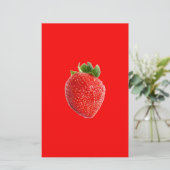 Summer Strawberry Briefpapier (Stehend Vorderseite)