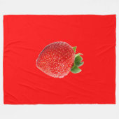 Summer Strawberry Fleecedecke (Vorderseite (Horizontal))