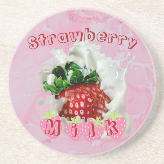 Summer Strawberry Frucht Niedlich Japanisch Kawaii Getränkeuntersetzer (Vorne)