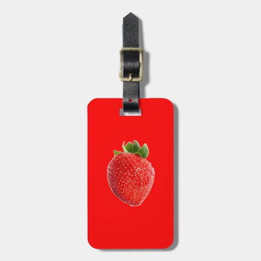 Summer Strawberry Gepäckanhänger (Vorderseite vertikal)