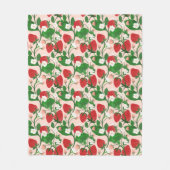 Summer Strawberry in Pink Fleecedecke (Vorderseite)