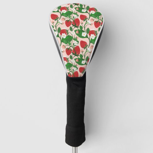Summer Strawberry in Pink Golf Headcover (Vorderseite)