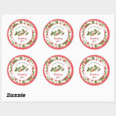 Summer Strawberry Jam Canning Label Runder Aufkleber (Blatt)