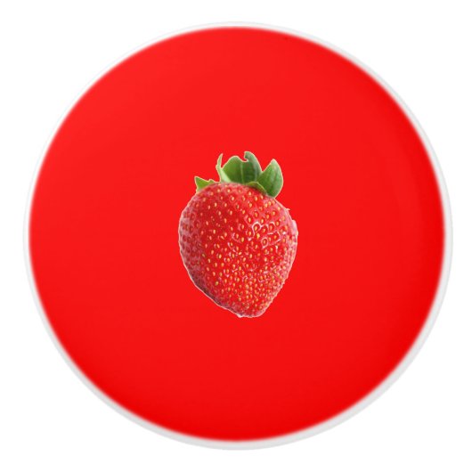 Summer Strawberry Keramikknauf (Vorderseite)
