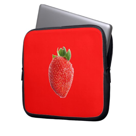 Summer Strawberry Laptopschutzhülle (Vorderseite Links)
