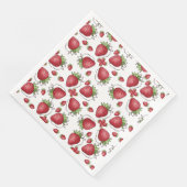 Summer Strawberry Paper Napkins Serviette (Ecke)