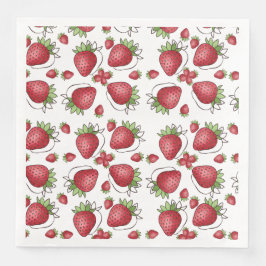 Summer Strawberry Paper Napkins Serviette