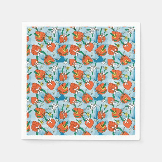 Summer Strawberry Paper Party Napkins Serviette (Vorderseite)