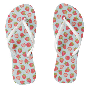 Summer Strawberry Pattern Badesandalen