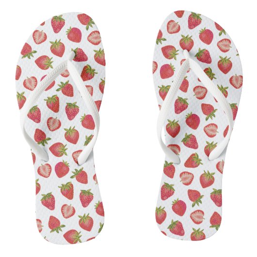 Summer Strawberry Pattern Badesandalen (Fußbett)