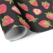 Summer Strawberry Pattern Geschenkpapier (Rolleneckpunkt)