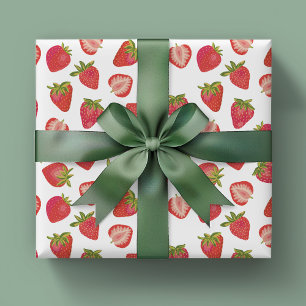 Summer Strawberry Pattern Geschenkpapier