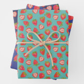 Summer Strawberry Pattern Geschenkpapier Set (Beispiel)