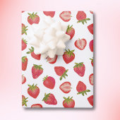 Summer Strawberry Pattern Geschenkpapier Set