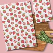 Summer Strawberry Pattern Geschirrtuch