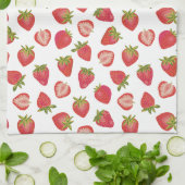 Summer Strawberry Pattern Geschirrtuch (Gefaltet)