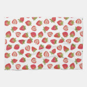 Summer Strawberry Pattern Geschirrtuch (Horizontal)