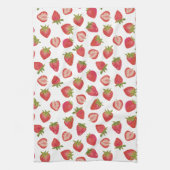 Summer Strawberry Pattern Geschirrtuch (Vertikal)