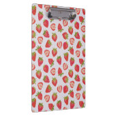 Summer Strawberry Pattern Klemmbrett (Rechts)