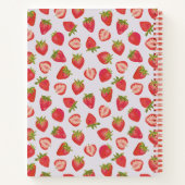 Summer Strawberry Pattern Notizblock (Rückseite)