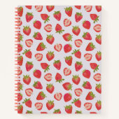 Summer Strawberry Pattern Notizblock (Vorderseite)