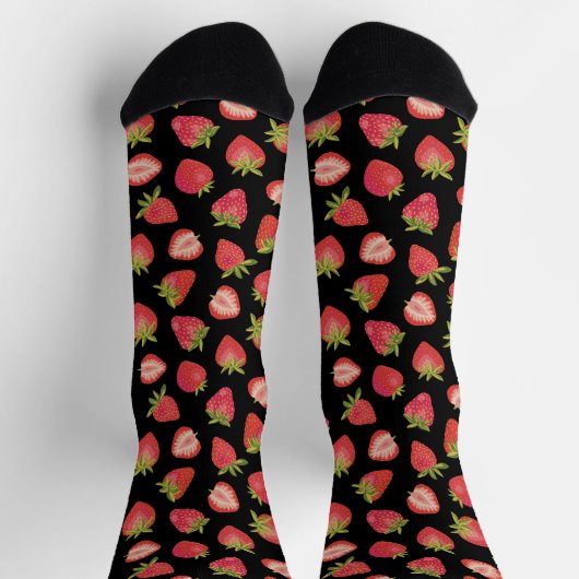 Summer Strawberry Pattern Socken (Oben)
