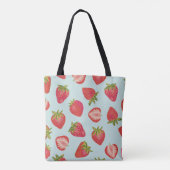 Summer Strawberry Pattern Tasche (Rückseite)