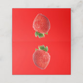 Summer Strawberry Platzkarte (Außenseite Aufgefaltet)
