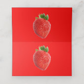 Summer Strawberry Platzkarte (Innenseite Aufgefaltet)