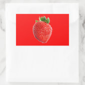Summer Strawberry Rechteckiger Aufkleber (Tasche)