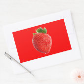 Summer Strawberry Rechteckiger Aufkleber (Umschlag)