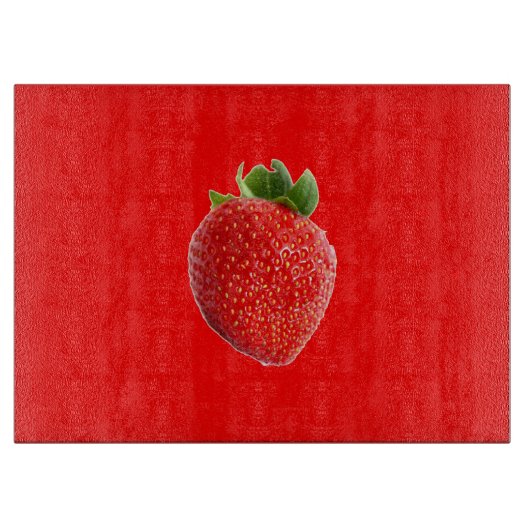 Summer Strawberry Schneidebrett (Vorderseite)