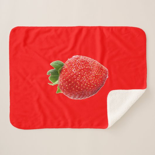 Summer Strawberry Sherpadecke (Vorderseite (Horizontal))