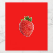 Summer Strawberry Weinetikett (Einzelnes Label)