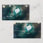 Summer String Lights Chic Ein Freund Client Empfehlungskarte (Vorne/Hinten)