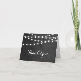Summer String Lights Hochzeit Danke Karte