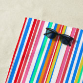 Summer Stripes Blue Red Yellow Strandtuch (Beispiel)