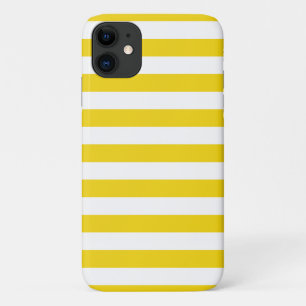 Summer Stripes Lemon Yellow iPhone, Plus, Pro Case