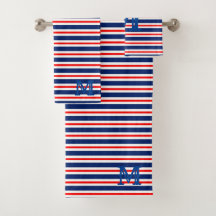 Summer Stripes Mit Monogramm Ocean