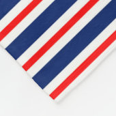 Summer Stripes Mit Monogramm Ocean Fleecedecke (Ecke)