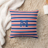 Summer Stripes Mit Monogramm Ocean Kissen (Decke)