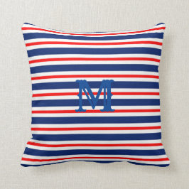 Summer Stripes Mit Monogramm Ocean Kissen
