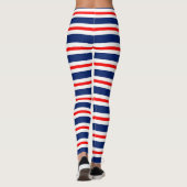 Summer Stripes Mit Monogramm Ocean Leggings (Rückseite)